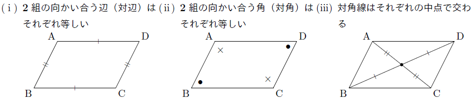 平行四辺形の性質 まなびの学園